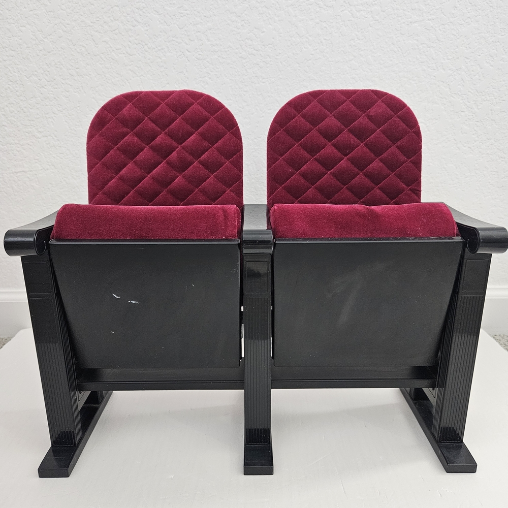 American Girl Molly Doll Retired Quilted Red Velvet Movie Theater Seats